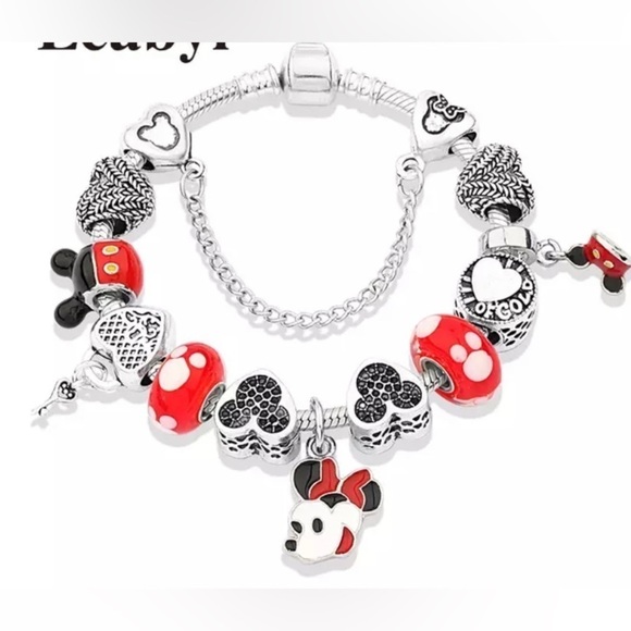 Disney Mini Mouse Silver Charm Bracelet - Picture 3 of 11